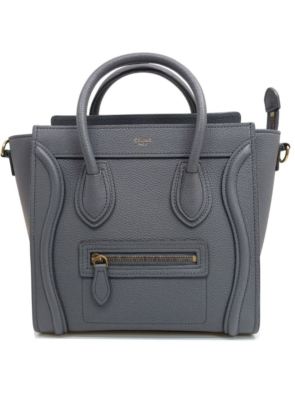 Celine Luggage Nano Handbag 2-Way Gold